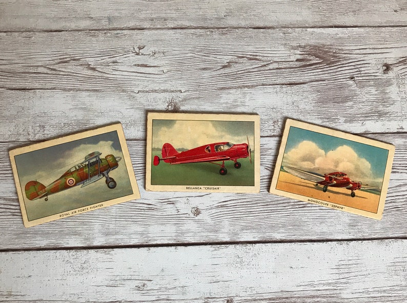 Vintage Royal Air Force Airplane Tobacco Cigarette Cards 1938 imagen 2