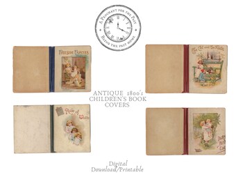 Ernest Nister Antique 1800's Children's Book Covers - Digital Download - Printable