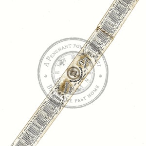 Antique Measuring Tape Junk Journal Ephemera Digital Download Printable image 3