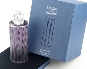 Louxor de Lalique Pour Homme Le Faune 7.7OZ Perfume Bottle Limited Signed Faun
