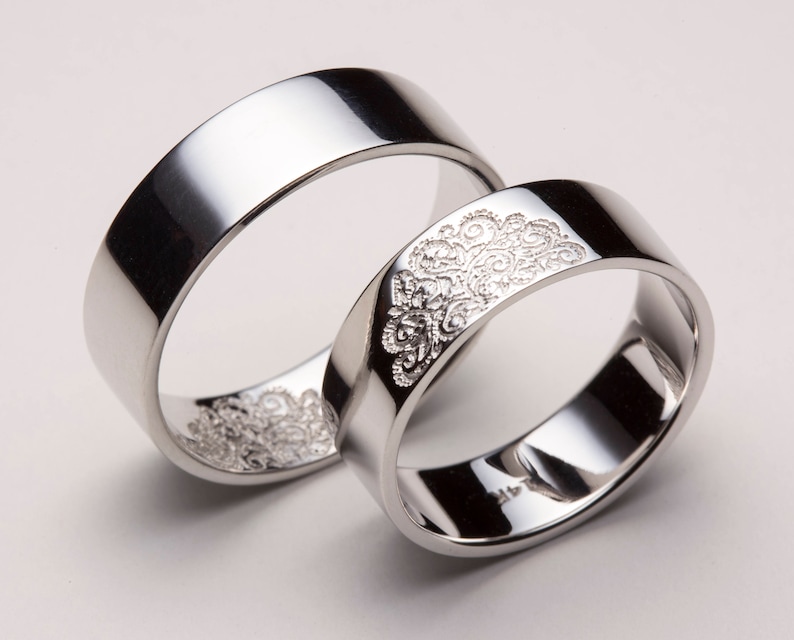 male and female matching wedding bands