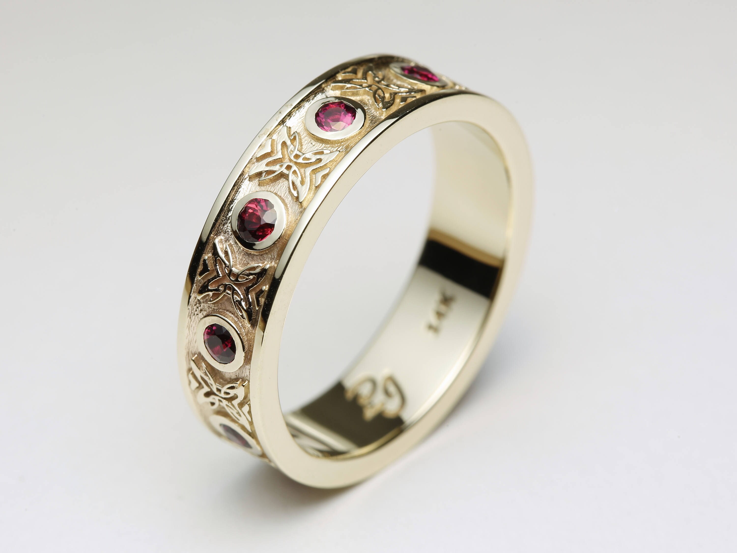 1950's Mens Ruby Diamond Ring Mens 10K Yellow Gold Diamond Ring 6.6 Grams  Size 9 Mens Diamond Wedding Band Vintage Gold Rings Mens Diamond