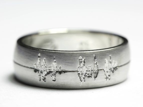 Platinum Wedding Band Platinum Soundwave Ring Wedding Band Men