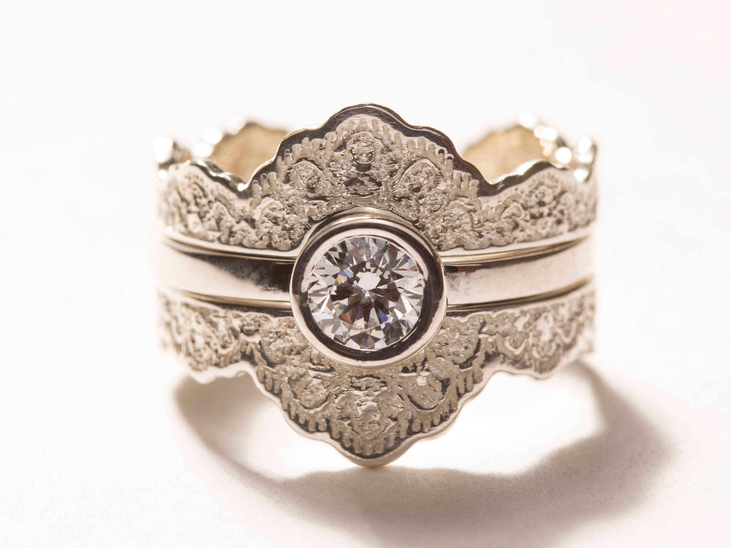 Bridal Jewelry Set Diamond Bridal Set Diamond Engagement Etsy