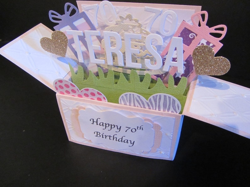 Handmade 3D greeting card in a box Presents Personalised Etsy