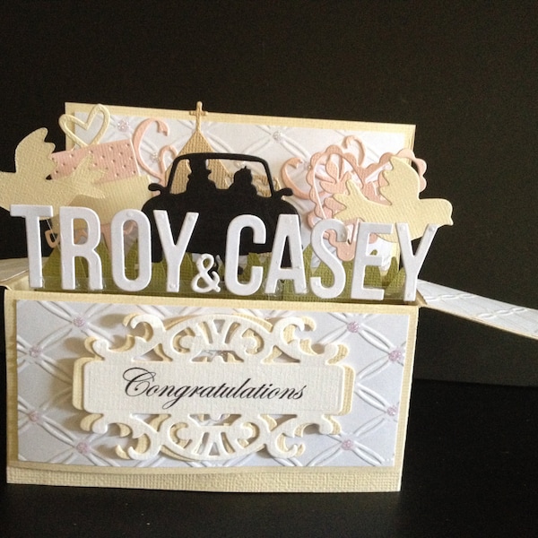 Custom made, Ex Large Handmade 3D card in a box