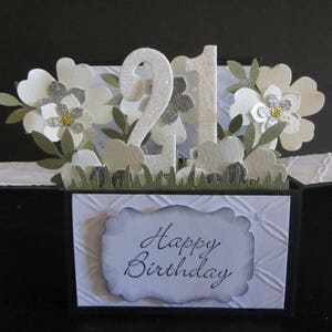 Handmade 3D card in a box-Special Age ,PERSONALISED
