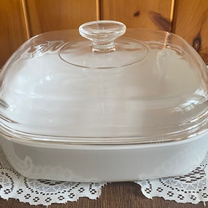 Vintage Corning Ware 2.5L Microwave Browning Casserole Dish