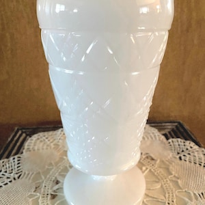 Vintage Milk Glass Big Top Peanut Butter Jar