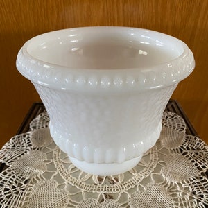 Vintage Inarco Milk Glass Pedestal Vase