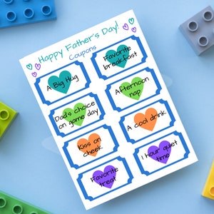 Father&#39;s Day Printable Coupons, Father&#39;s Day gift, Printable coupons, Coupons for him