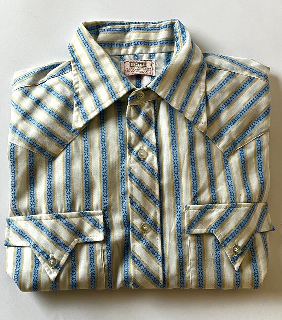 Vintage Fenton Western Sportswear Cowboy Shirt Lo… - image 3