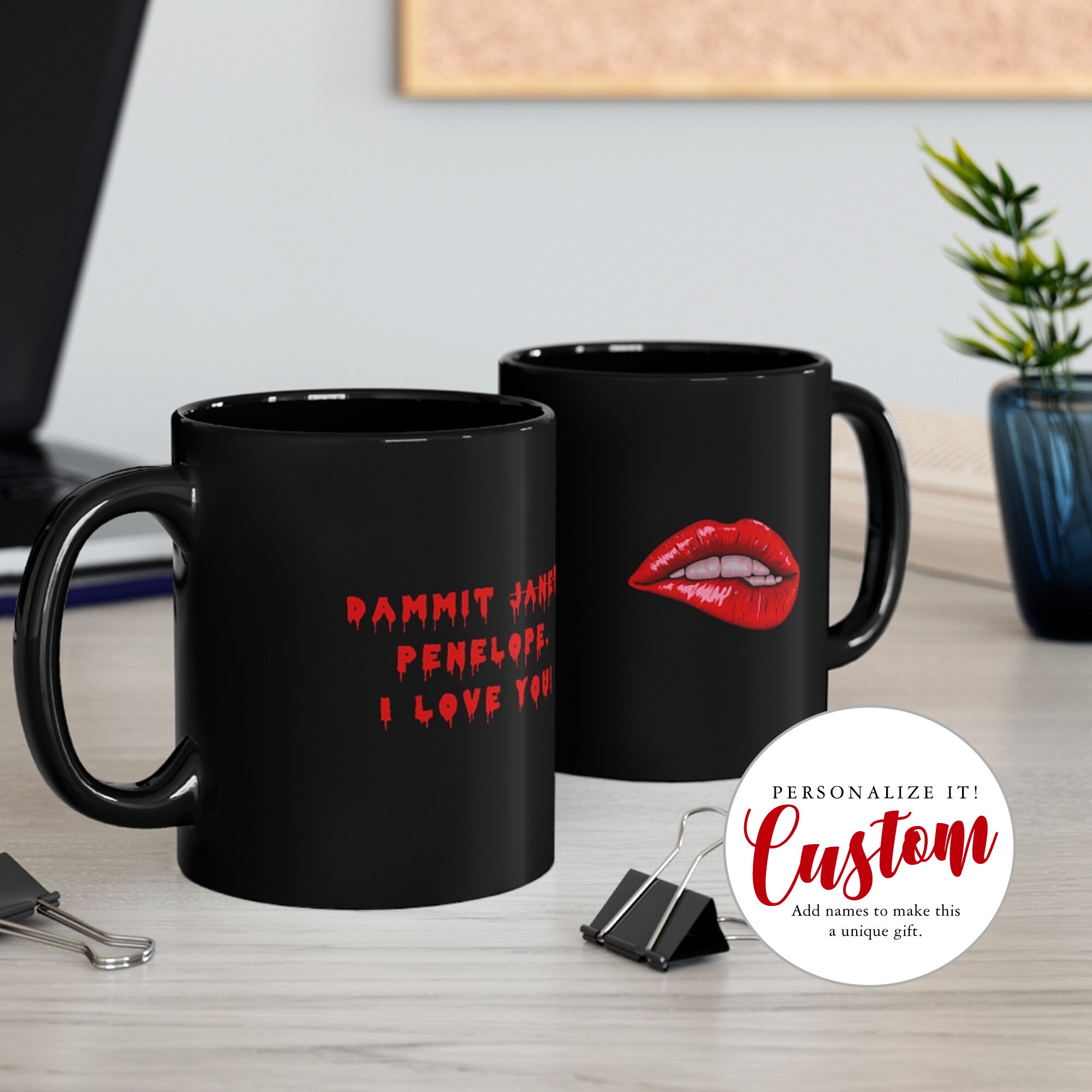 Custom Rocky Horror Mug Personalized Couples Gift Dammit Etsy