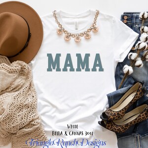 Retro Varsity College Mama Tee,Blessed Mama Tee,Mother's Day,New Mama Gift,Baby Shower Gift,Pregnancy Announcement,New MomTee,Mama Tshirt