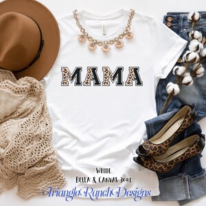 Retro Varsity Leopard College Mama Tee/Blessed Mama Tee/Mother's Day/New Mother Gift/Baby Shower Gift/Pregnancy Announcement/New Mom Gift