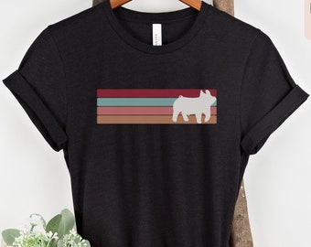 Show Pig Shirt Show Pig Tee Livestock Tee Stock Show T-shirt Show Gilt Tee Thank a Farmer Duroc Tee Livestock Graphic Tee Stock Show Life