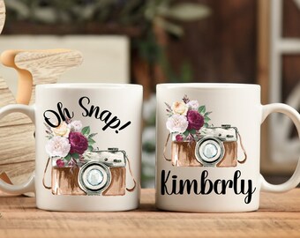 Fotograf Tasse mit Namen, Fotograf Geschenk, personalisierte Fotograf Kaffeetasse, Fotograf Kaffeetasse, individuelles Geschenk für Fotograf
