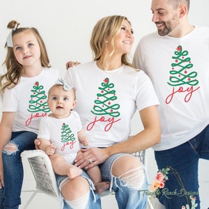 Group Christmas Family Shirt Christmas Tree Joy Family Shirt,Matching Christmas, Xmas Tee Christmas pajamas, Christmas Joy PJs, Family Shirt
