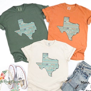 TEXAS Home T-Shirt, Texas Karte Shirt, Texas Kaktus TShirt, Texas Home TShirt, Western Cowboy T-Shirt, Texas Girl T-Shirt, Texas Liebhaber Geschenk, Azteken T-Shirt