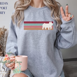 Show Pig Shirt Show Pig Tee Livestock Sweatshirt Stock Show Pullover Show Gilt Tee Thank a Farmer Duroc Livestock Graphic Stock Show Life