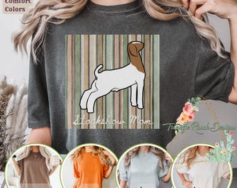 Stockshow Life Goat T-shirt, T-shirt Western Vee, Grafische Western Vee Boer, Gestreepte Achtergrond, Vintage Gestreept Shirt, Show Day Farm