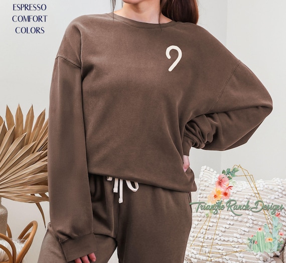 Comfort Colors Cattle Brand Sweatshirt, Ranch Cow Brand Top