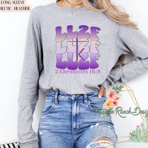 2024 Kelsey Mae Memorial Barrel Race 2024 LL2F Unisex Jersey LONG Sleeve Tee LL2F Barrel Race Shirt 2 Chronicles 16:9