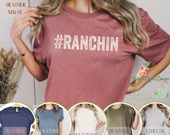 Just Ranching TShirt #Ranchin shirt Ranch Mama Gift Raising Cows and Kids T Shirt Punchy Tee Unisex Ranch T-shirt Rancher Tee Cowboy T shirt