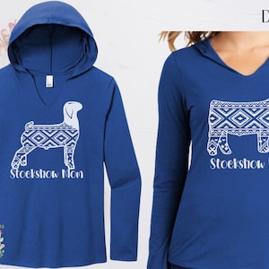 Custom Stock show mom hoodie Show Goat County Fair shirt Show Lamb Hoodie Livestock long sleeve Show Pig Sweater Show Steer Shirt Farm Tee