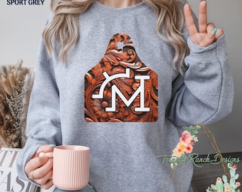Camiseta con etiqueta de vaca personalizada, camiseta con etiqueta de oreja de vaca personalizada, camiseta con logotipo de rancho personalizado, regalo de marca de granja, regalo de vaquero