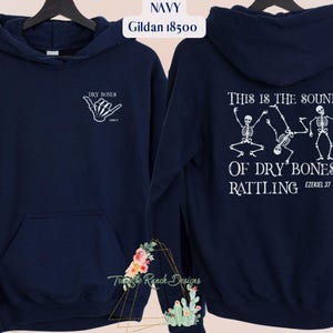 Christian Skeleton Unisex Hoodie, Halloween Sweater, Rattle, Dry Bones, Worship Song, Praise & Worship, Trick or Treat, Ezekiel 37 Pullover