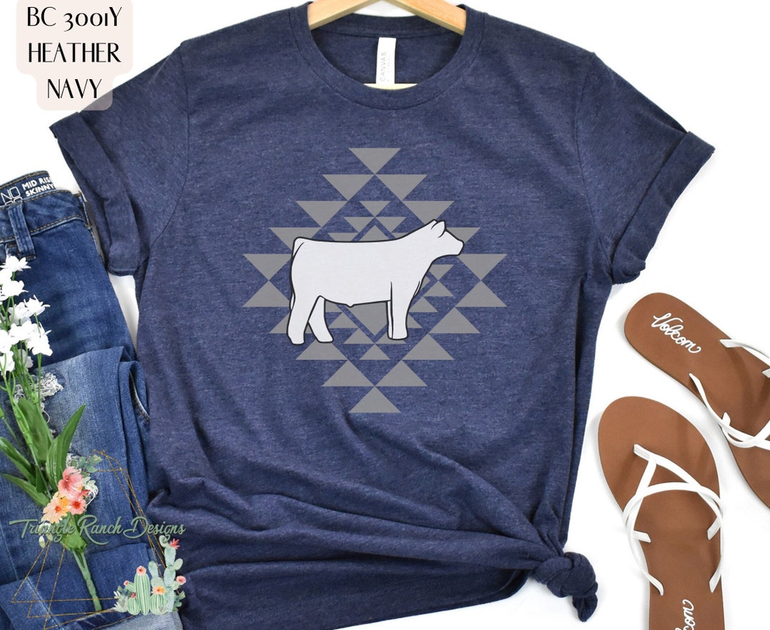 YOUTH Show Steer Tee Livestock Tee Stock Show Tee Kids Show Cattle Tee