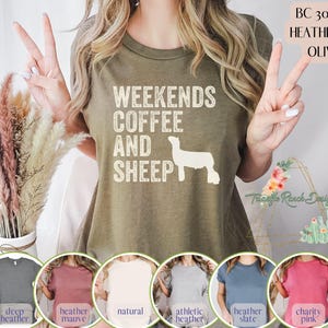 Zeigen Sie Schaf-Hemd Wochenenden Kaffee & Lamm-T-Stück StockShow Livstock T-Shirt Feinwolle-T-Stück Danke einem Landwirt-T-Stück Viehbestand-Shirt-Lagen zeigen das Leben