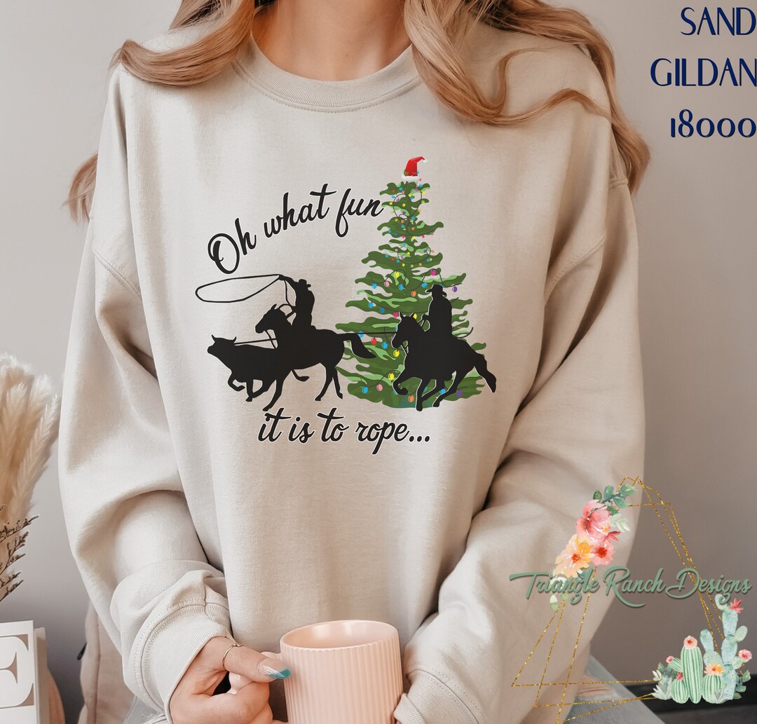 Team Roping Christmas Sweater,team Roper Shirt,christmas Horse,header ...