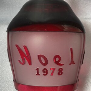 Goebel Handcut Crystal Bell, Limited Edition, Maroon, 1978, Noel with original box.