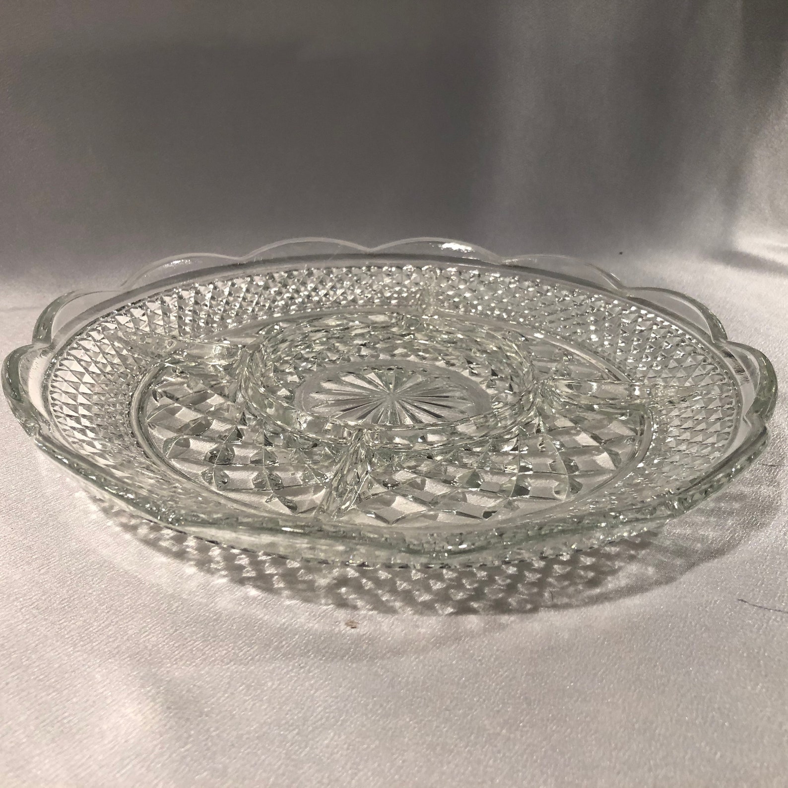 Wexford Anchor Hocking Relish Dish Divided Party Platter Etsy