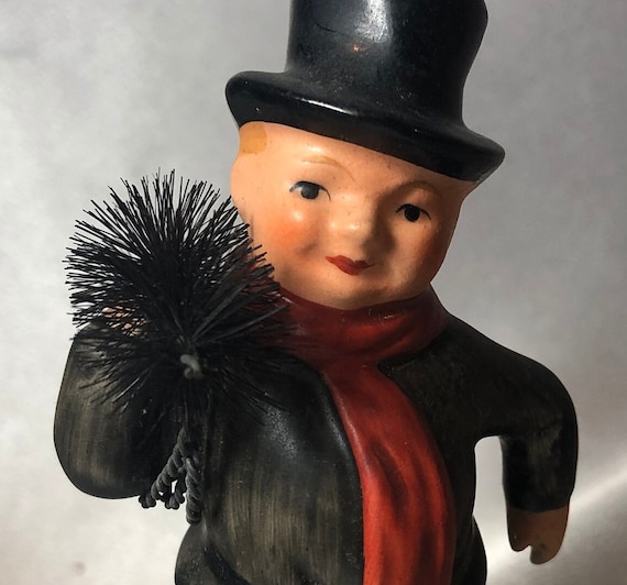 Goebel Figurine the Chimney Sweep With Chimney Brush - Etsy