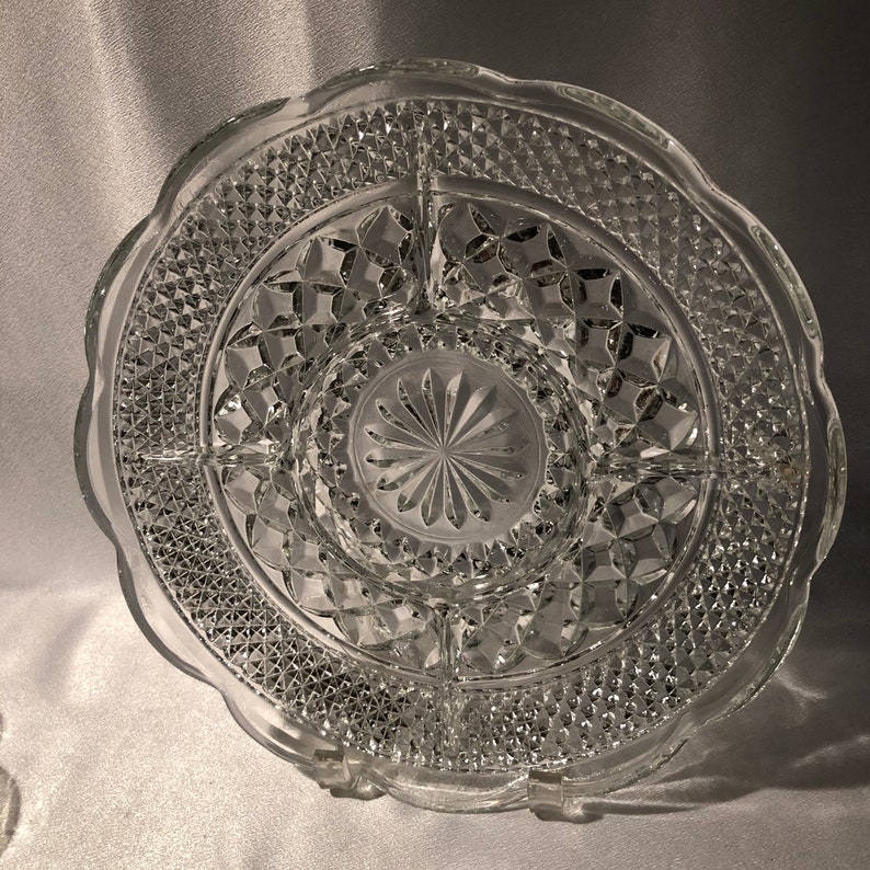 Wexford Anchor Hocking Relish Dish Divided Party Platter Etsy