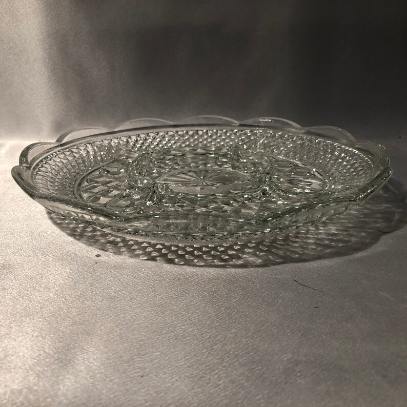 Wexford Anchor Hocking Relish Dish Divided Party Platter Etsy