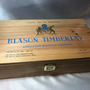 木製ワインボックス（ワインなし）; Blason Timberlay