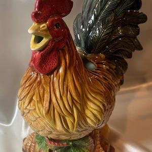 Fitz and Floyd Country Gourmet Pitcher; 78/207; Rooster With