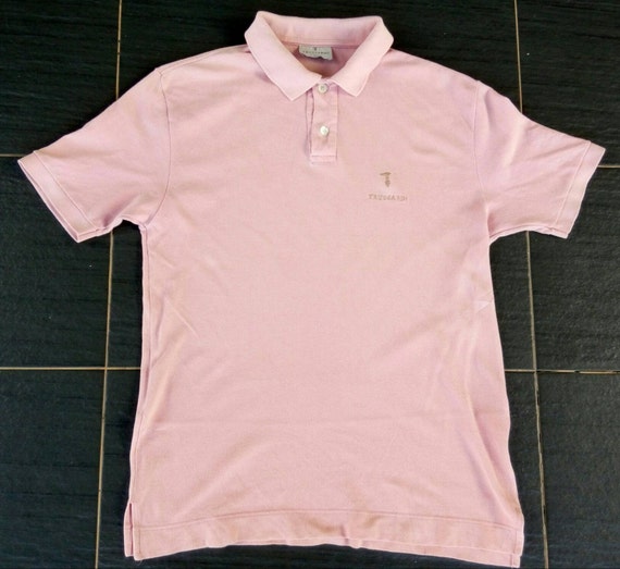 peach color polo shirt