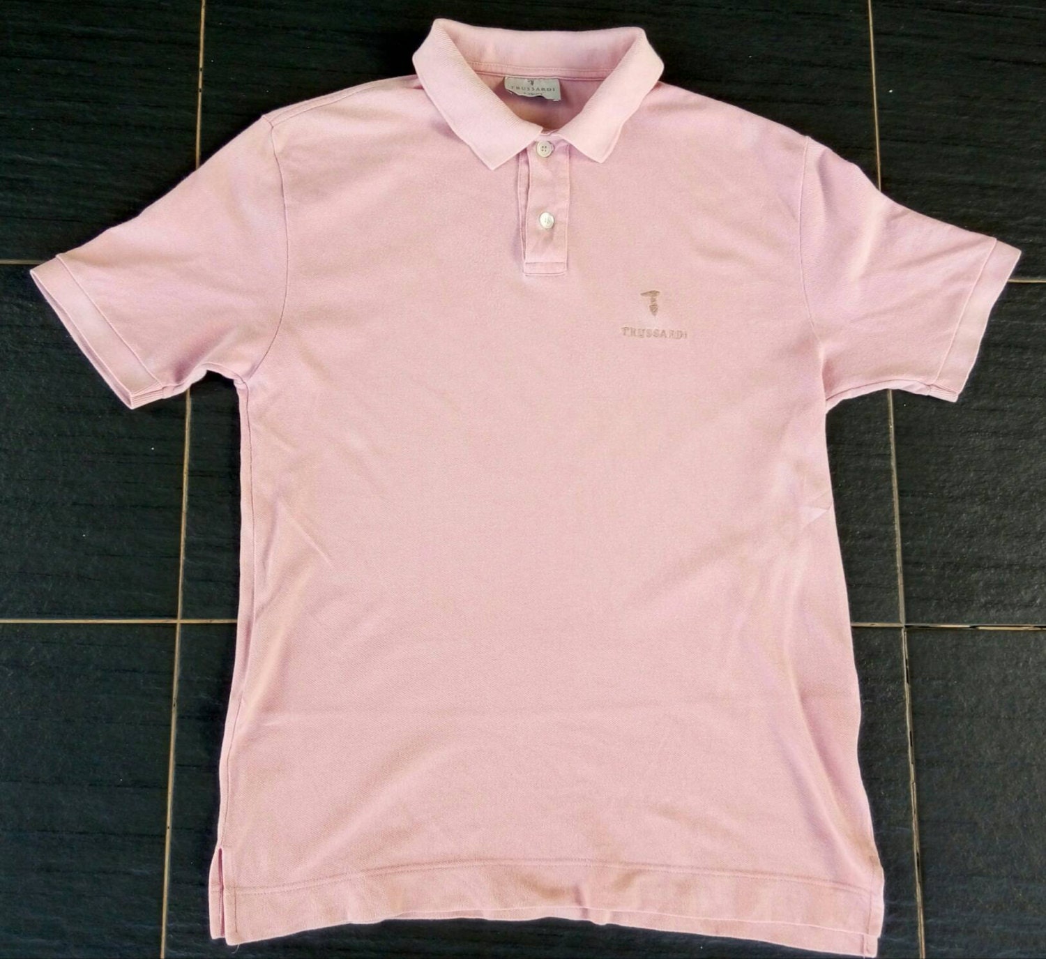 Vtg TRUSSARDI Peach Color Polo Shirt Made In Italy | Etsy