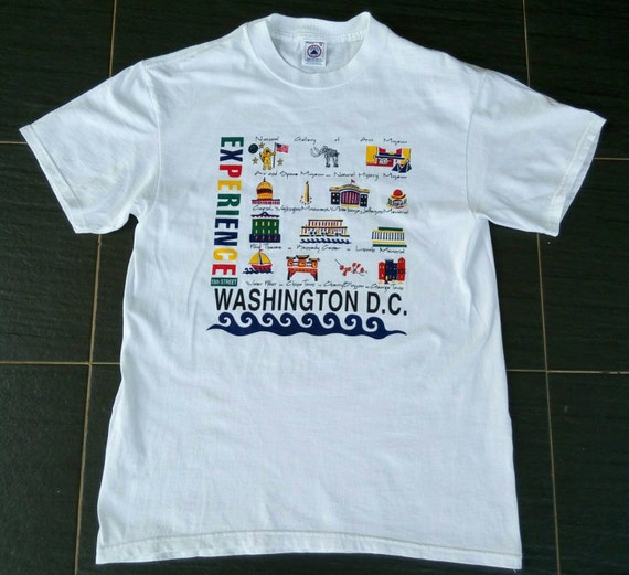 Vtg Washington DC Experience Holiday Tourist T Shi