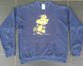 Vtg 80s 90s WOODSTOCK PEANUTS By Schulz Sweater 50/50 Made In USA