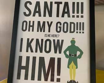 Elf (the movie) Quote Printable Poster