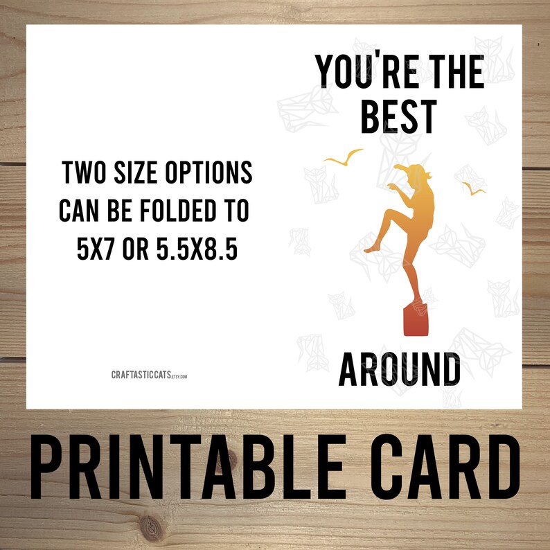 Karate Kid Card You're the Best Around Printable Greeting Card image 1