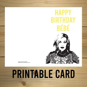 Schitt&#39;s Creek Moira Greeting Card Printable - &quot;Happy Birthday Bébé&quot;