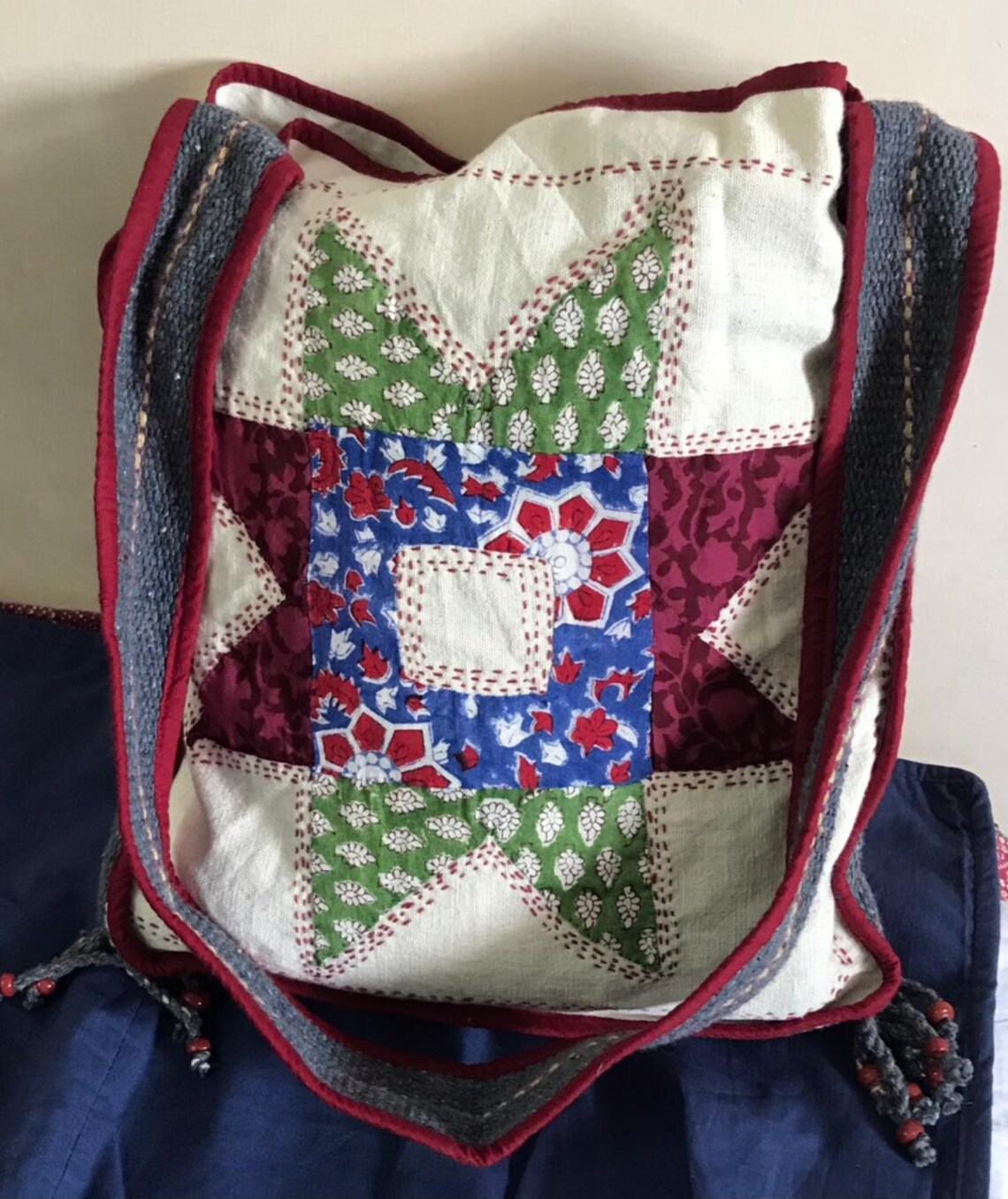 Handmade Applique work Bags Shoulder tote Bag Tote Bag Etsy