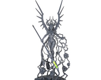 VOID DRAGON GIRL  + Extra spear, printed 3D model